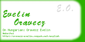 evelin oravecz business card